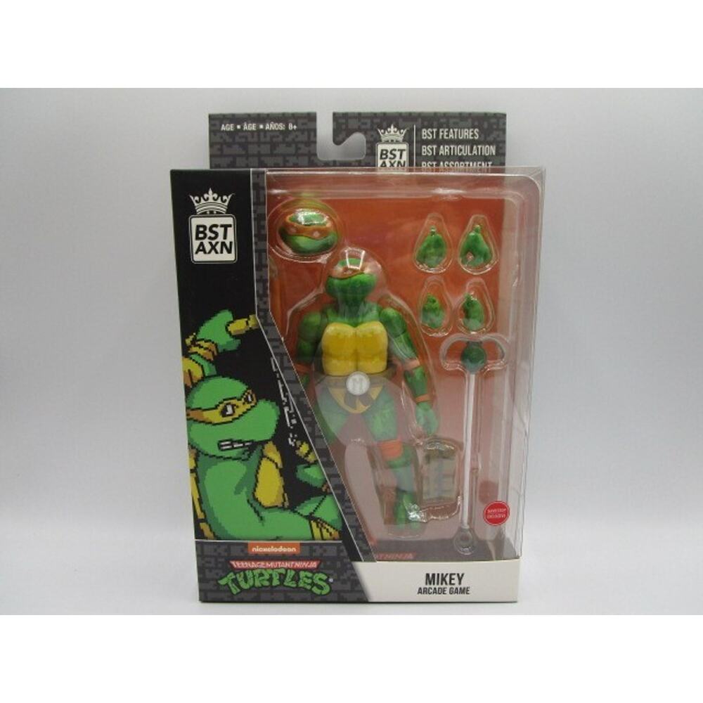 The Loyal Subjects BST AXN Series Mikey Arcade Game Action Figure Gamestop TMNT
